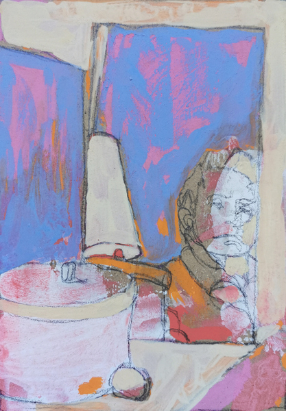 Invariant 9 - 13x18 - tempera